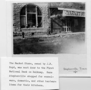 First National Bank in Stephenville, TX - Historic - Front window